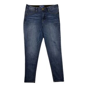 Democracy Absolution Womens Sz 10 Skinny Jeans Dark Wash Stretch Blue B1721F9LL‎